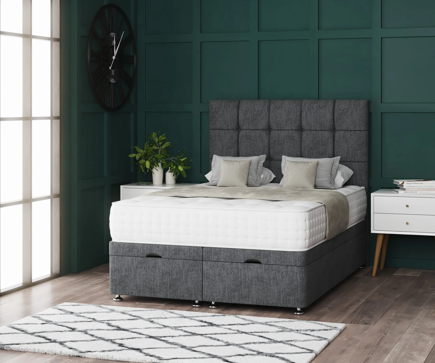 Floor Standing Malaga Divan Ottoman