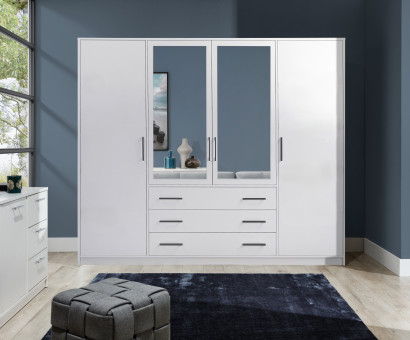 BALI 4 DOOR ROBE - WHITE