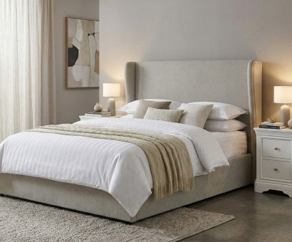 Ottoman Bed in Beige