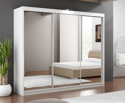 Paris Lux 2.5m Sliderobe White